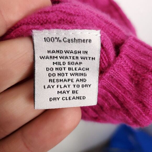 Claudia Nichole Sweater Womens L Cashmere Cableknit Asymmetrical Line Soft Cozy - Picture 5 of 8